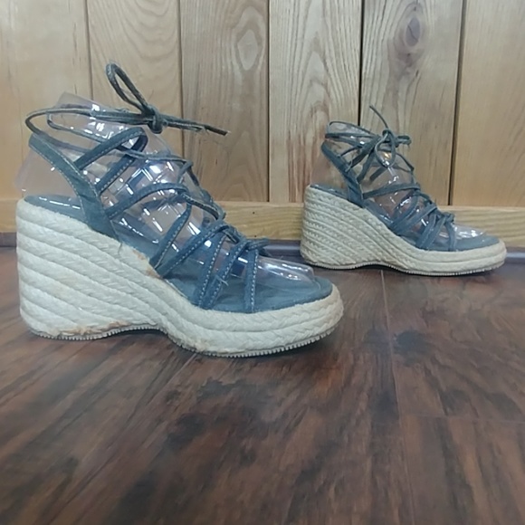 Splash Shoes - Splash Jean Boho Espadrilles Ankle Wedges Sandal 7